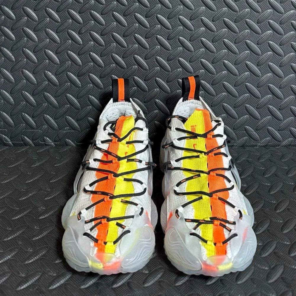 Nike ISPA Link Axis White Orange Shoes Size 4XS (Mens Sz 5-6 Womens Sz‎ 6.5-7.5)
